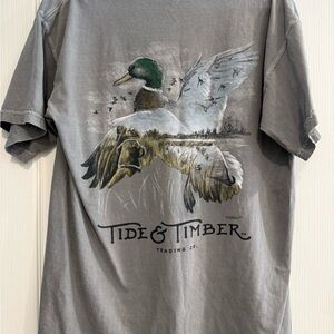 Comfort Colors Gray Duck Graphic Tee